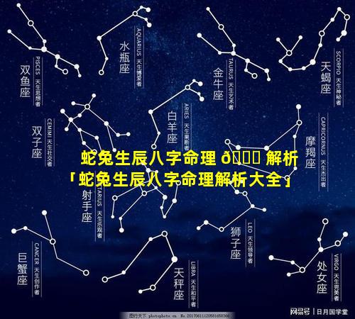 蛇兔生辰八字命理 🐈 解析「蛇兔生辰八字命理解析大全」